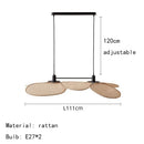 Axyaa Handmade Rattan Floor Lamp, Office LED Standing Light for Living Room & Bedroom