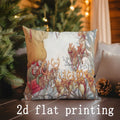 Axyaa Christmas Animal Pattern Cushion Cover for Sofa Bedroom Car Pillows