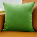 Axyaa Grass Green Velvet Cushion Cover Set for Elegant Living Room Decor