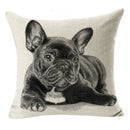 Axyaa Dog Yak Linen Cushion Cover - 45*45cm
