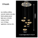 Axyaa Nordic Rrian Droplet Glass Chandelier for Luxury Living Room, Staircase, Dining, and Home Decoration
