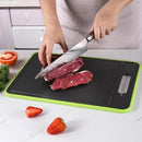 Axyaa 3-in-1 Cutting Board with Knife Sharpener & Garlic Grinder