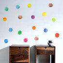 Axyaa Colored Polka Dots Baby Wall Decals - Creative Vinyl Stickers for Nursery Room