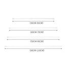 Axyaa Adjustable Metal Curtain Rod 30-110cm Telescopic Shower Poles
