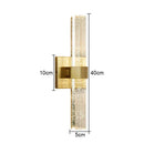 Axyaa Crystal Bubble Wall Lamp: Modern Minimalist LED Indoor Lighting for Home