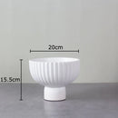 Axyaa Black & White Ceramic Vase: Modern Table Decor for Flowers, Plants, and Aesthetics