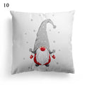 Axyaa Merry Christmas Santa Square Cushion Cover for Sofa and Home