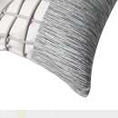 Axyaa Gray Leather Woven Cushion Pillow for Villa Model Room Sofa