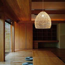 Rattan Pendant Chandelier Ceiling Light by Axyaa - Hand Knitted, Modern Design