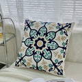 Axyaa Ethnic Floral Embroidered Pillowcase - Cotton Throw Cushion Cover