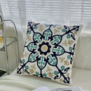 Axyaa Ethnic Floral Embroidered Pillowcase - Cotton Throw Cushion Cover