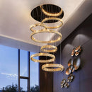 Axyaa LED Staircase Chandeliers Living Room Pendant Light Modern Home Decor