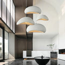 Axyaa Nordic Style Chandelier for Dining Room, Minimalist Wabi Sabi Design, LED Bar Pendant Fixture