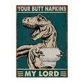 Axyaa Funny Butt Napkins Poster for Home Hotel Cafe Decor