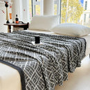 Axyaa Whale Bamboo Throw Blanket, Summer Quilt for Kids & Adults