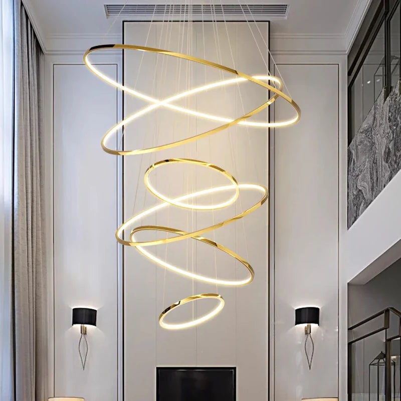 Axyaa Modern LED Pendant Chandeliers for Living Room and Dining Room