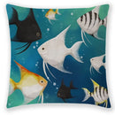 Axyaa Sea Animal Linen Pillow Case 45*45cm Home Decoration