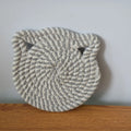 Axyaa Woven Round Table Mat Coaster Pad Nordic Style Desk Accessory