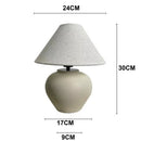 Axyaa Terracotta Ceramic Table Lamp for Home Decor & Lighting
