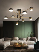 Axyaa Nordic Chandeliers: Dimmable Ceiling Pendant Lights for Living Room, Kitchen, Dining Room
