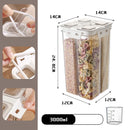 Axyaa Plastic Food Storage Container with Measuring Cup on Organizer Box