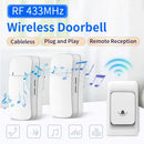 Axyaa Wireless Doorbell Chime Kit: 38 Ringtones, 100M Range