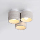 Axyaa Wood Grain Stone Ceiling Light for Home Decoration, LED Light with Wabi Sabi Aesthetic