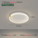 Axyaa Modern Luxury Nordic LED Living Room Lights Circular Fixtures