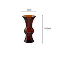 Axyaa Green Glass Geometry Vase for Home Decor and Flower Arrangements