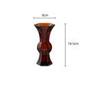 Axyaa Green Glass Geometry Vase for Home Decor and Flower Arrangements