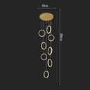 Axyaa Nordic Luxury LED Chandelier for Dining Room, Living Room, and Stairs