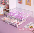 Axyaa Acrylic Desktop Organizer Stationery Storage Box