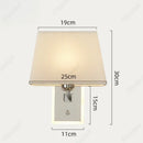 Axyaa LED Fabric Wall Lamp for Bedroom, Living Room, Dining Room