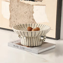 Axyaa Geometric Ceramic Vase | Desktop Storage Container | Home Decoration Accessories
