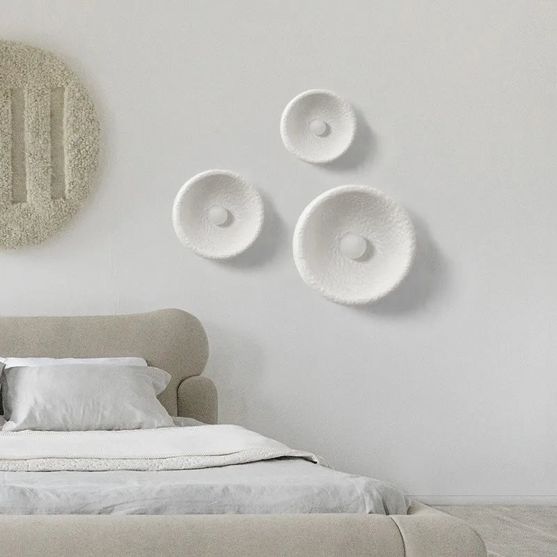 Axyaa Wabi-sabi Style Retro Zen Wall Lamp for Bedroom B&B Living Room Decor