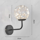 Axyaa LED Glass Sphere Wall Lamp for Bedroom Living Room Dining Room Lighting