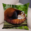 Axyaa Red Panda Print Pillowcase for Cute Wildlife Home Decor