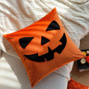 Axyaa Halloween Ghost Face Pillow Cover 45x45cm, Soft for Sofa, Car, Chair