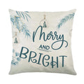 Merry Christmas Pillow Cover Set with Festive Prints - Axyaa