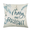 Merry Christmas Pillow Cover Set with Festive Prints - Axyaa