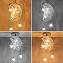 Axyaa Moon Star LED Pendant Light Chandelier for Kid Bedroom
