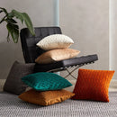 Axyaa 3D Geometric Velvet Pleated Cushion Cover for Home Decor