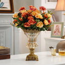 Axyaa Retro Glass Vase & Flower Arrangement Set - High-End Decorative Items