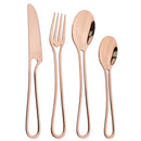 Gold Cutlery Set Stainless Steel Dinnerware Axyaa Tableware Party Kitchen Flatware