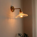 Axyaa Copper LED Wall Lights Modern Style Glass Wall Lamp