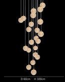Axyaa Ring LED Pendant Light: Modern Chandeliers for Living Room & Dining Room
