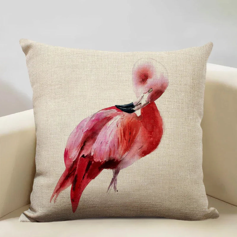 Axyaa Animal Horse Chicken Lizard Cow Antelope Pillow Case