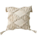 Axyaa Cotton Tufted Cushion Cover: Retro Living Room Decor Pillowcase