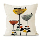 Axyaa Abstract Floral Pattern Cushion Cover for Sofa, Bedroom, Car - Vibrant and Stylish
