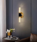 Axyaa 2-Light Gold Vanity Sconces for Mirror - Modern Bathroom Wall Fixture